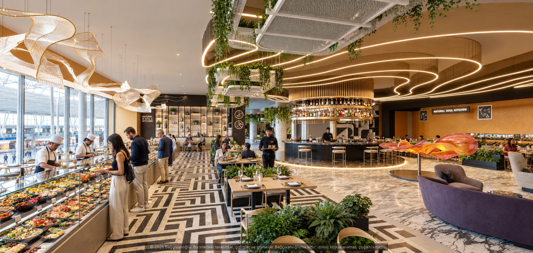 Antalya Airport Meet and Assist Lounge, iç mekân