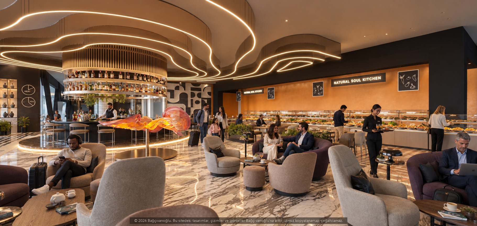 Antalya Airport Meet and Assist Lounge, iç mekân