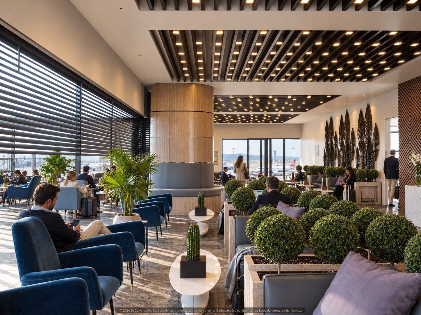 Antalya Airport Cip Lounge, iç mekân