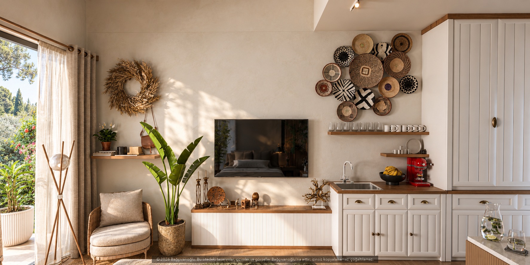 Çıralı Bungalow Projesi, iç mekân