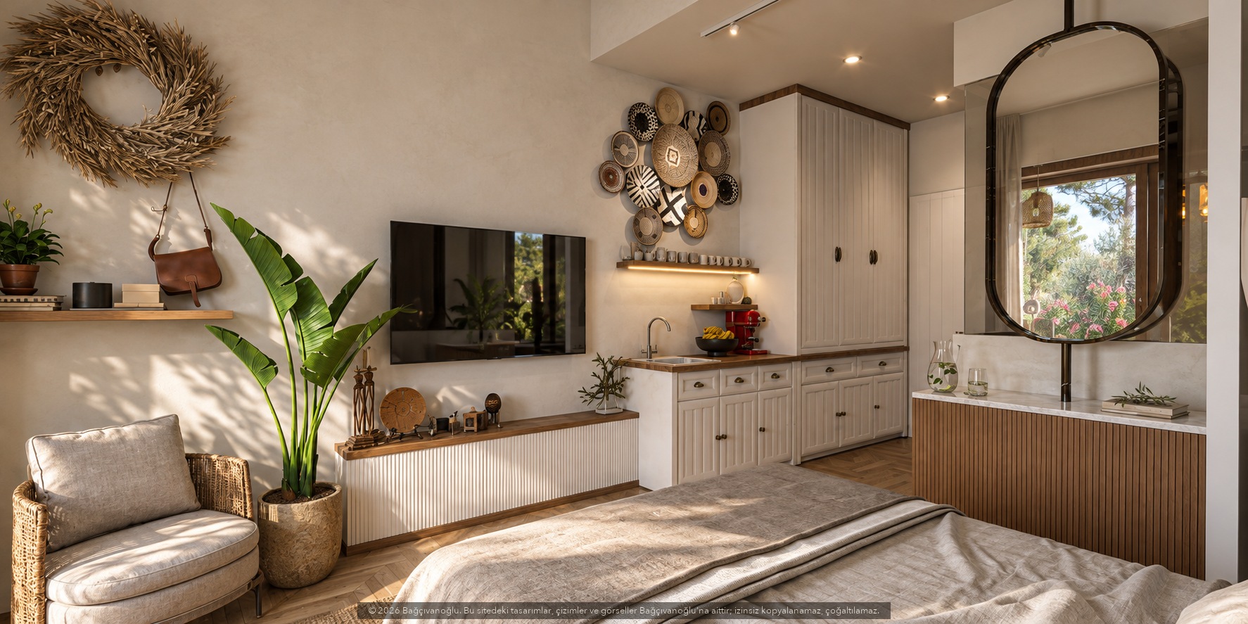 Çıralı Bungalow Projesi, iç mekân