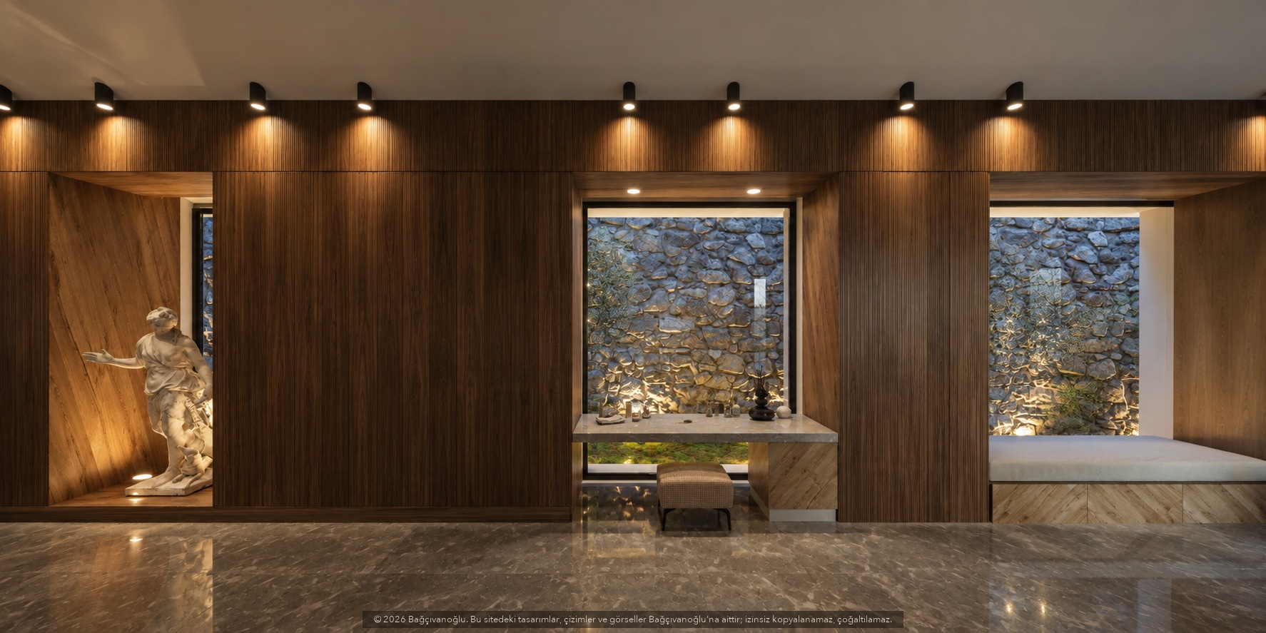 Kalkan İslamlar Villa, iç mekân