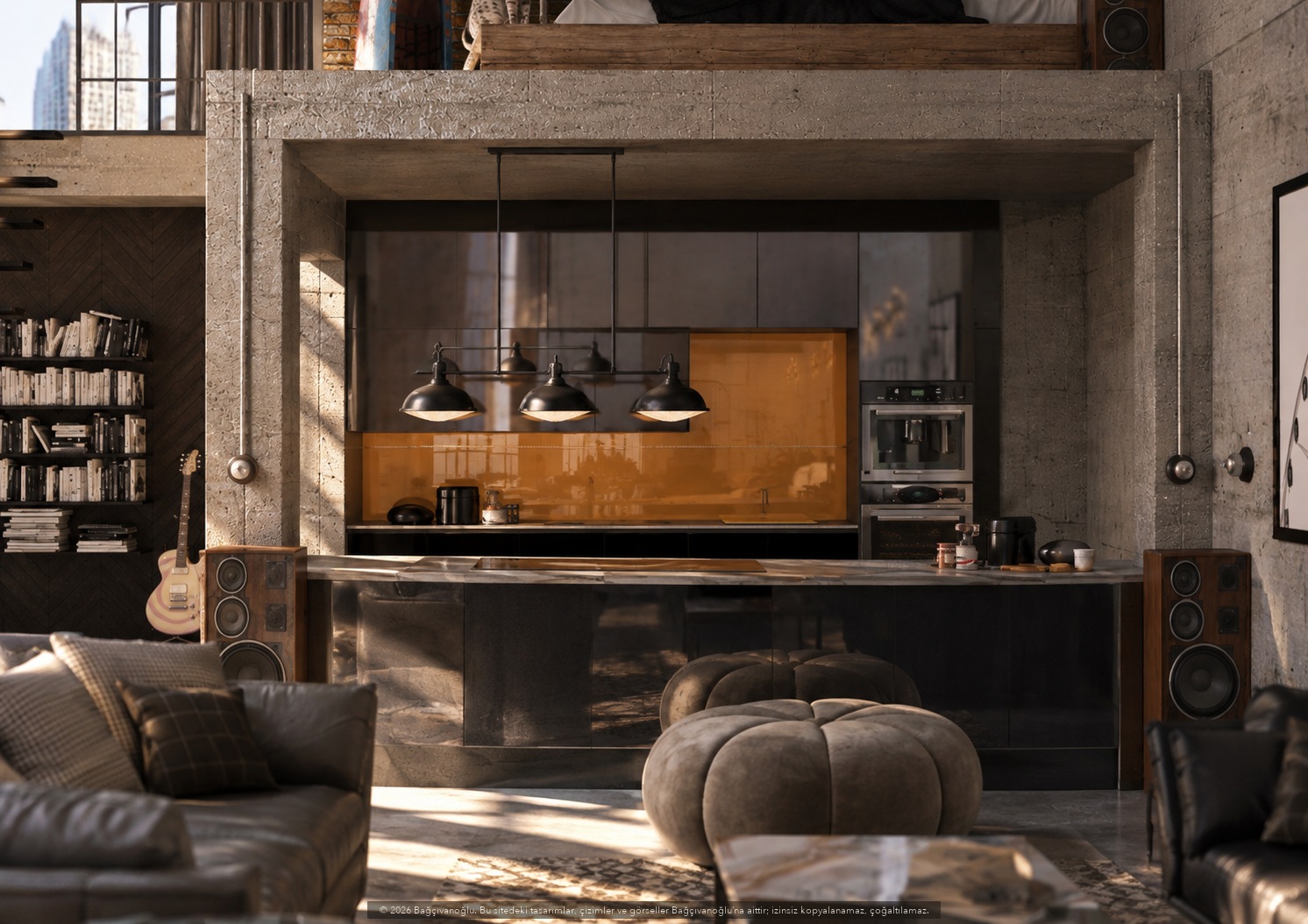 New York Loft 1, iç mekân