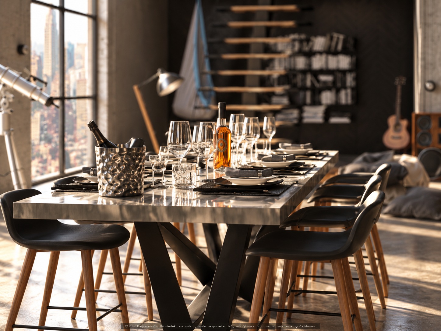 New York Loft 1, iç mekân