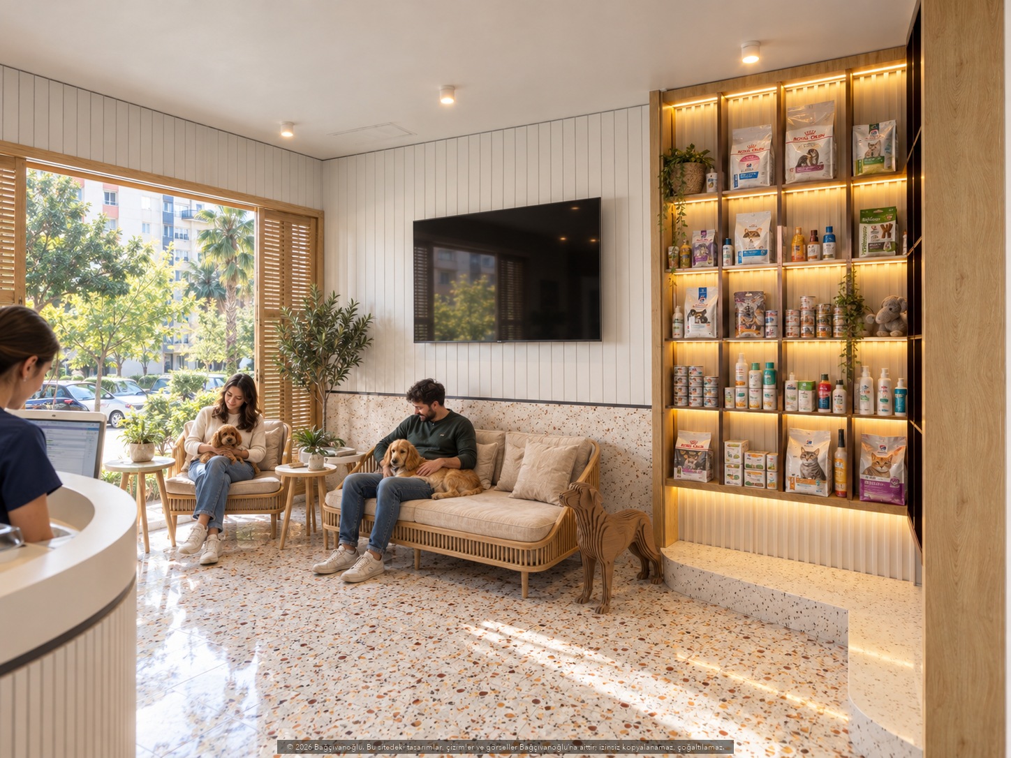 Olympos Veteriner Kliniği, iç mekân