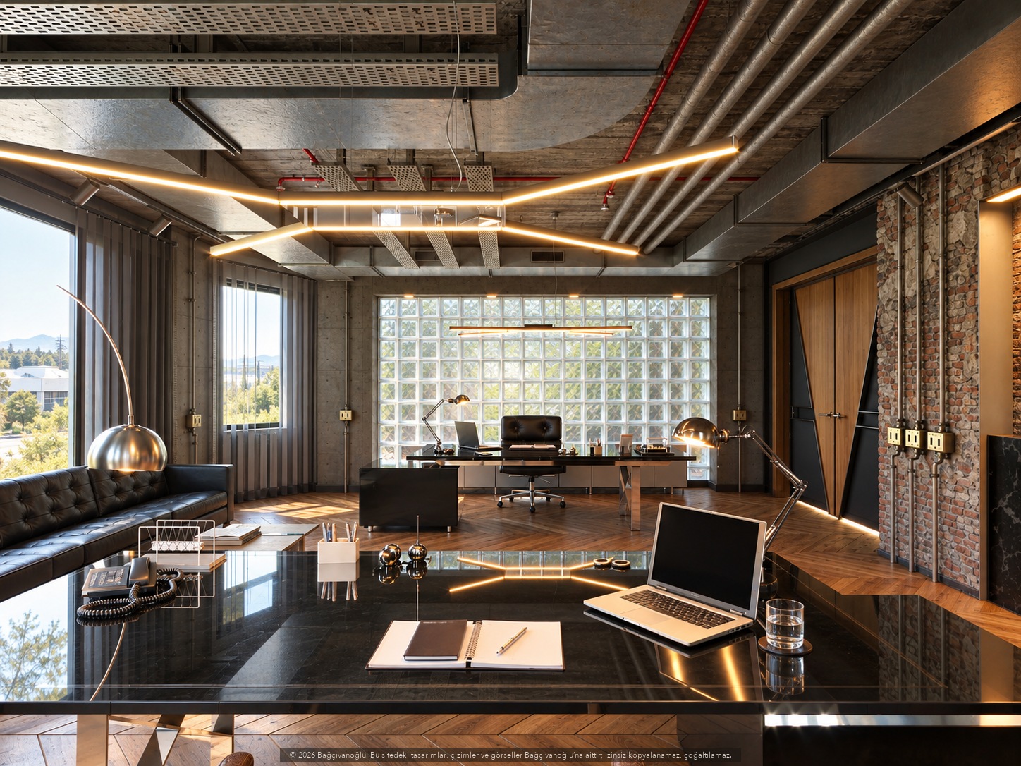 Organize Sanayi Ofis Projesi, iç mekân