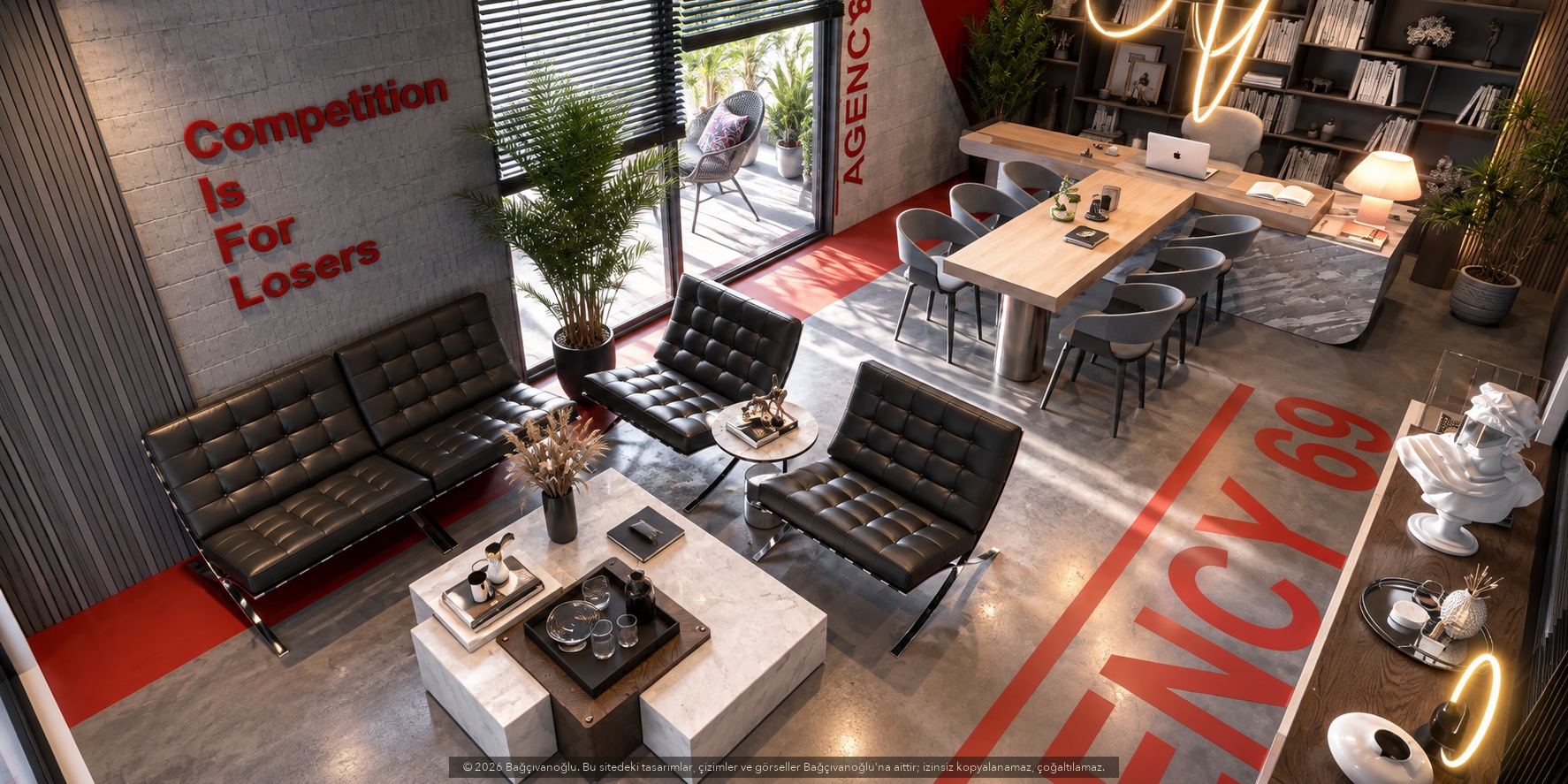 Platin Plaza Ofis, iç mekân
