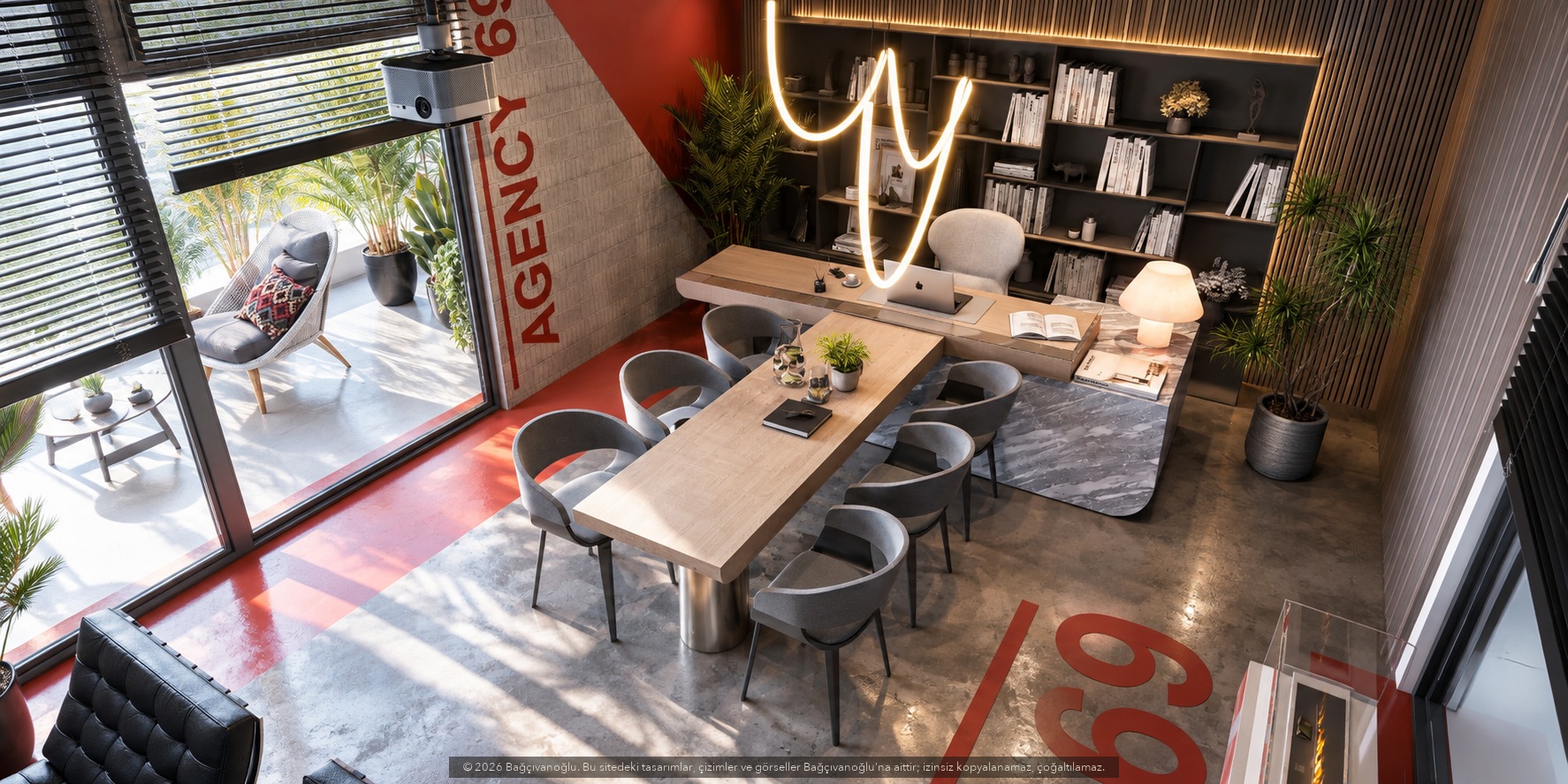 Platin Plaza Ofis, iç mekân